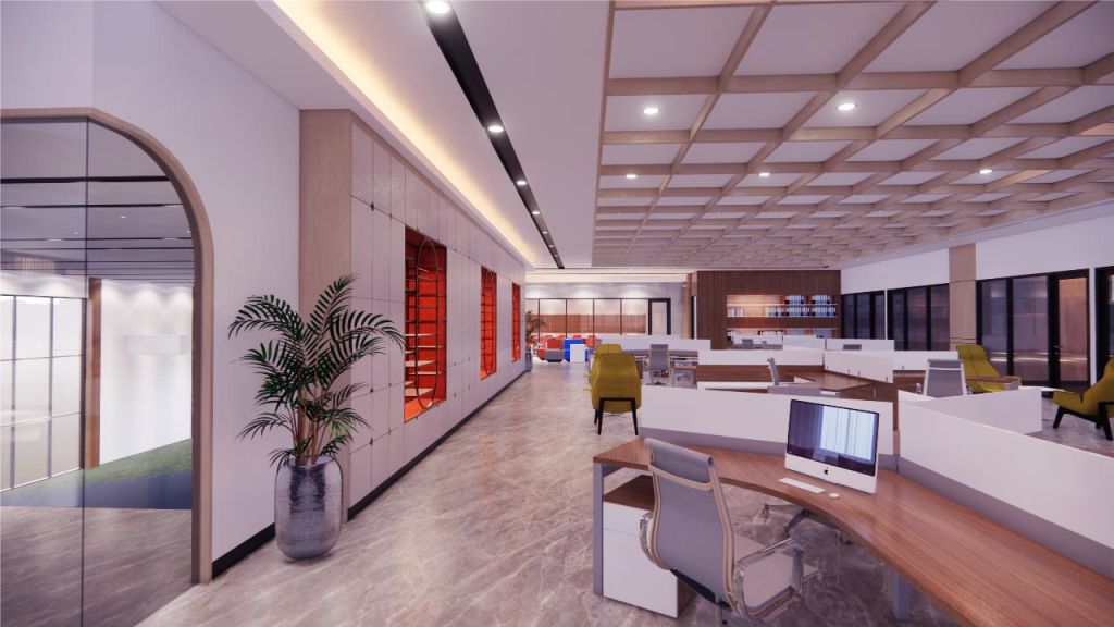 Jasa desain interior kantor dan kontraktor terbaik untuk pembuatan Interior di terbaik di Tangerang - Banten, pemenang Best In Indonesia The Winner Choice c