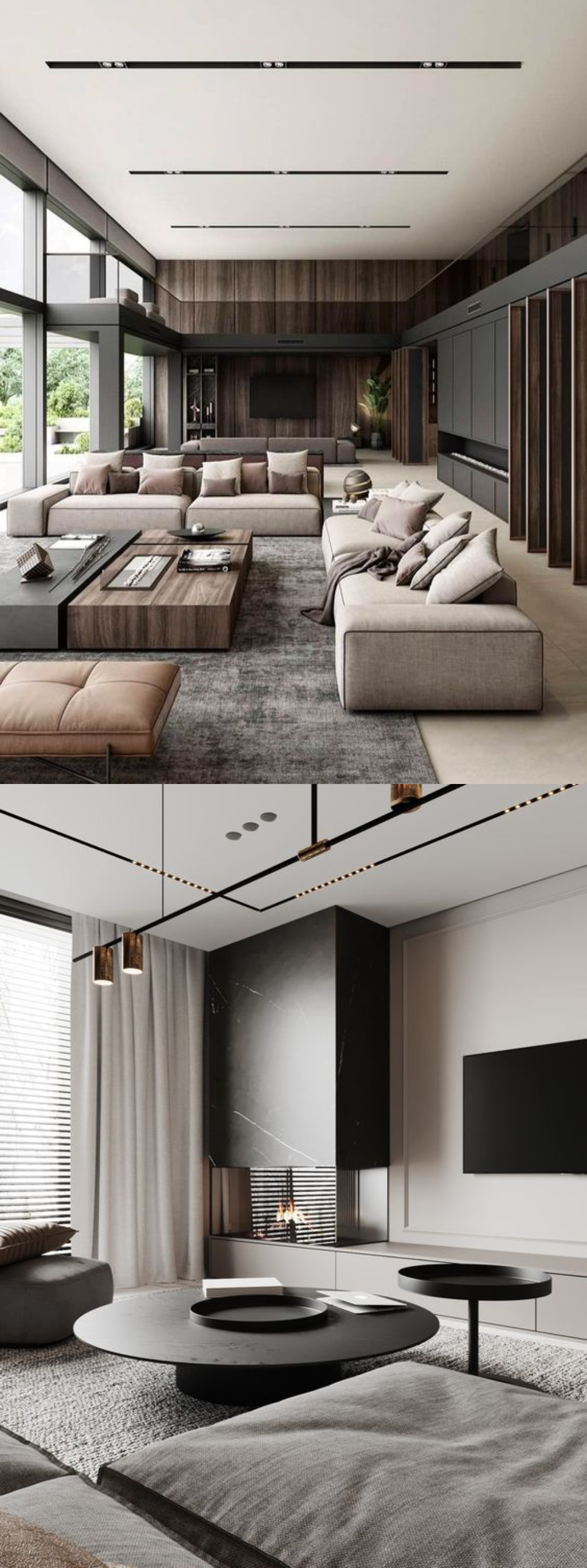 referensi design interior livingroom jakarta pusat industrial dan minimalis